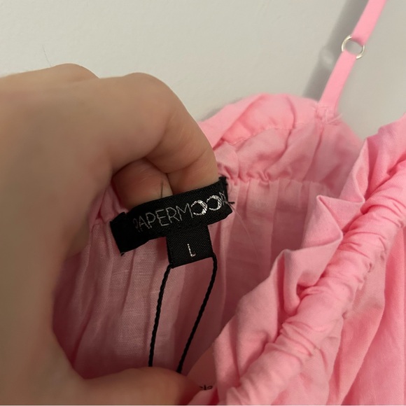 NWT Papermoon Light Pink Babydoll Mini Dress - Picture 7 of 7